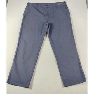 Carhartt Carpenter Pants Mens 46 Blue Canvas Dungaree Loose Fit Workwear